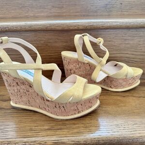 Prada Pale Yellow Platform Sandal 39